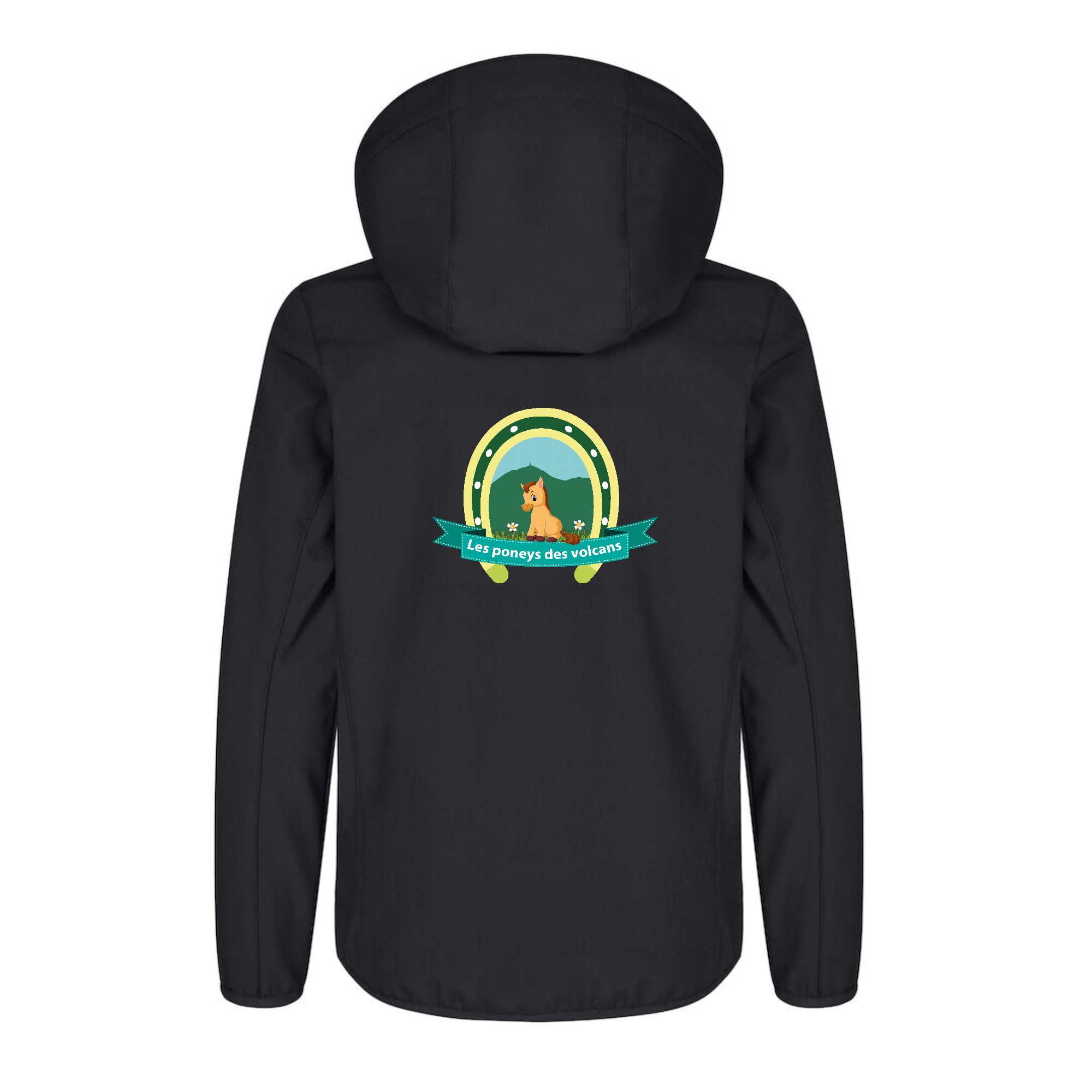 SOFTSHELL "Classic" (enfant) - Les poneys des volcans - Noir - 0200909 – Image 3