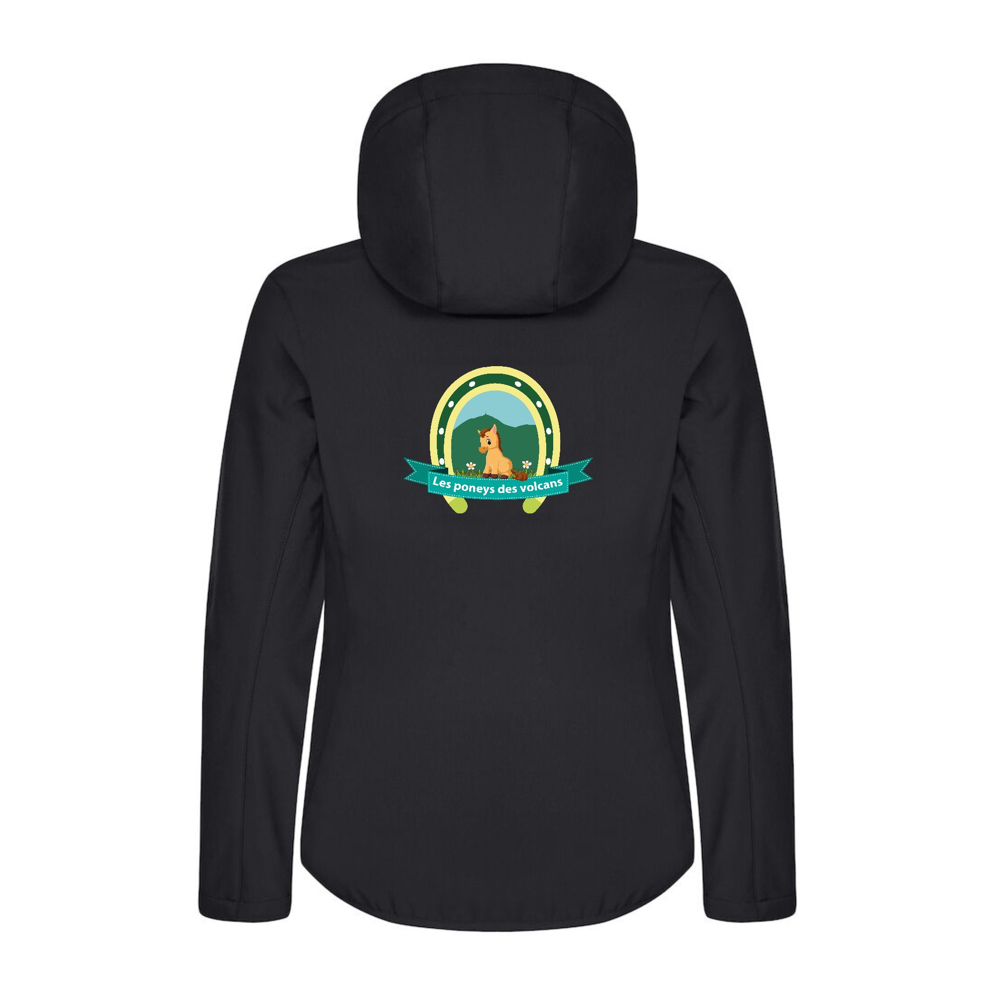 SOFTSHELL "Classic" (femme) - Les poneys des volcans - Noir - 0200917 – Image 3
