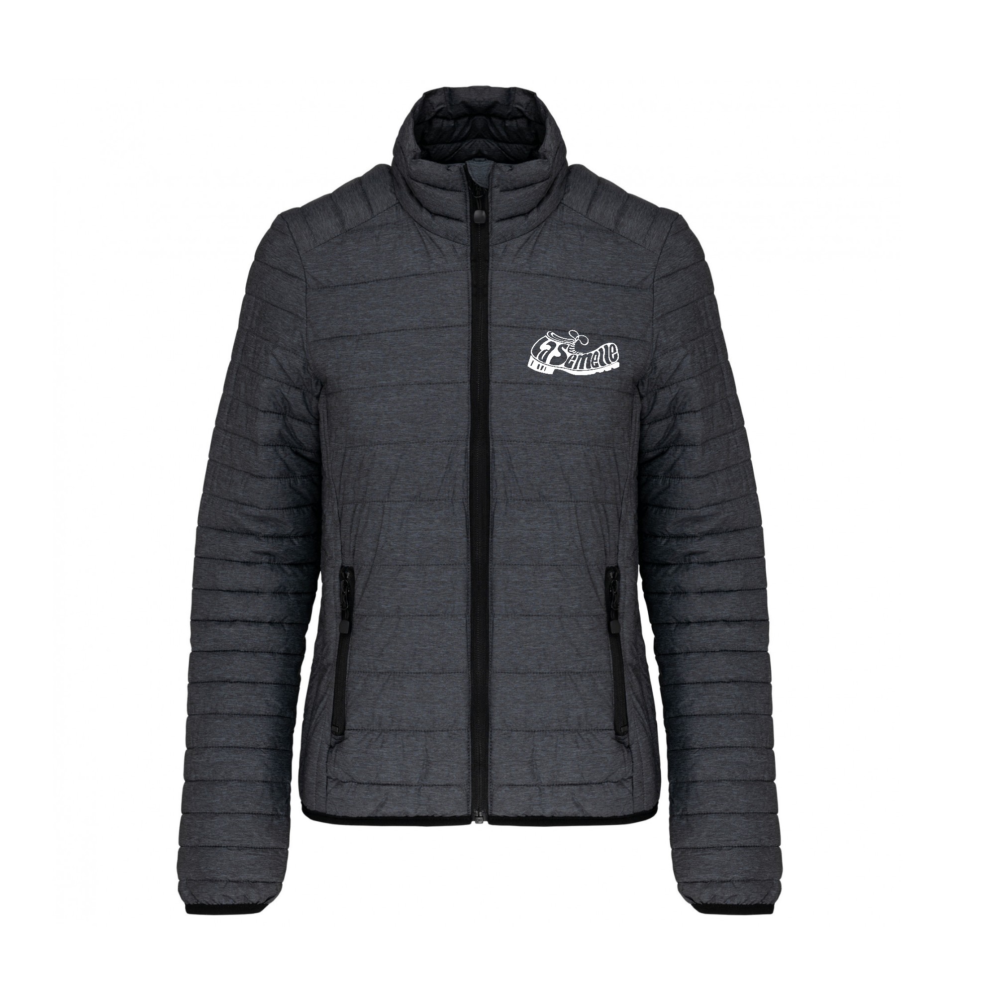 DOUDOUNE AVEC MANCHES (femme) - La Semelle Tervaise - Gris Anthracite - K6121