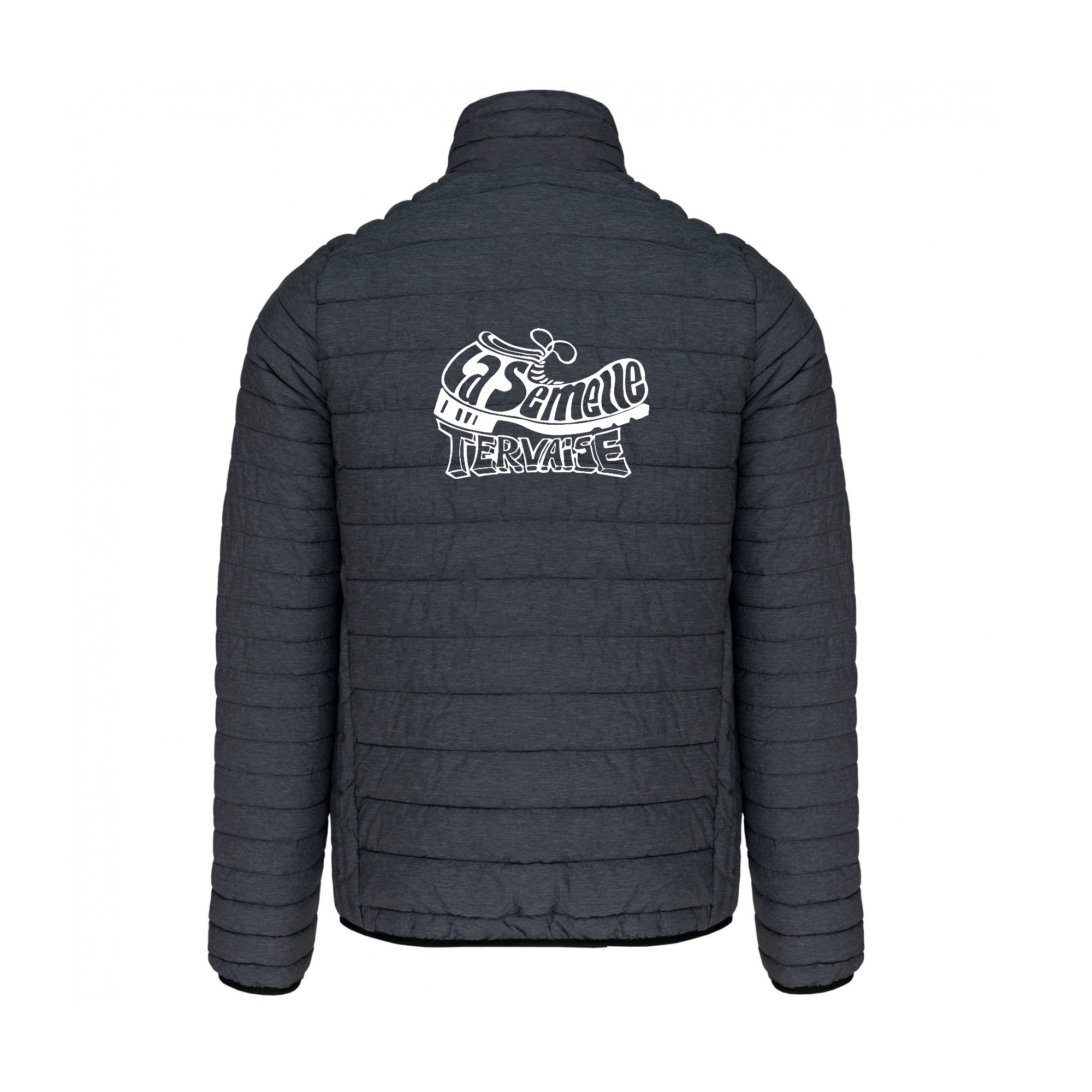 DOUDOUNE AVEC MANCHES (homme) - La Semelle Tervaise - Gris Anthracite - K6120 – Image 3