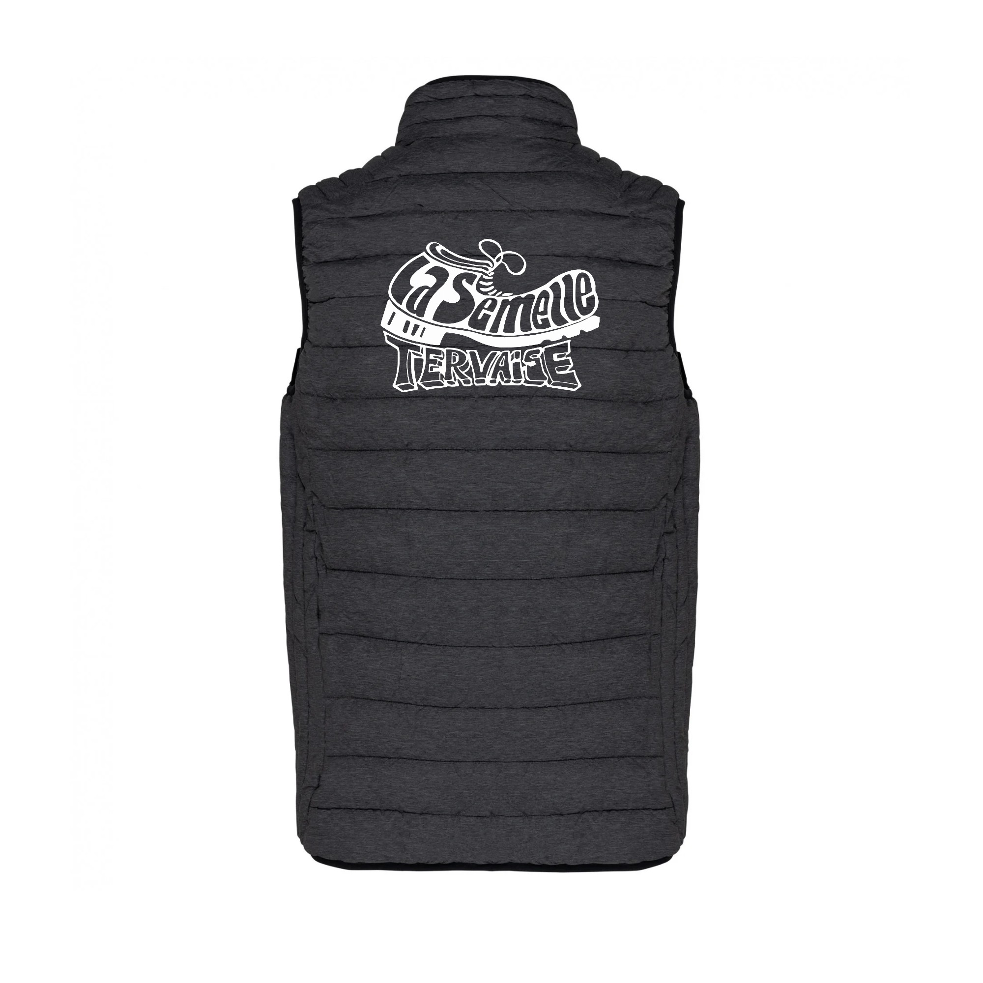 DOUDOUNE SANS MANCHES (femme) - La Semelle Tervaise - Gris Anthracite - K6114 – Image 3