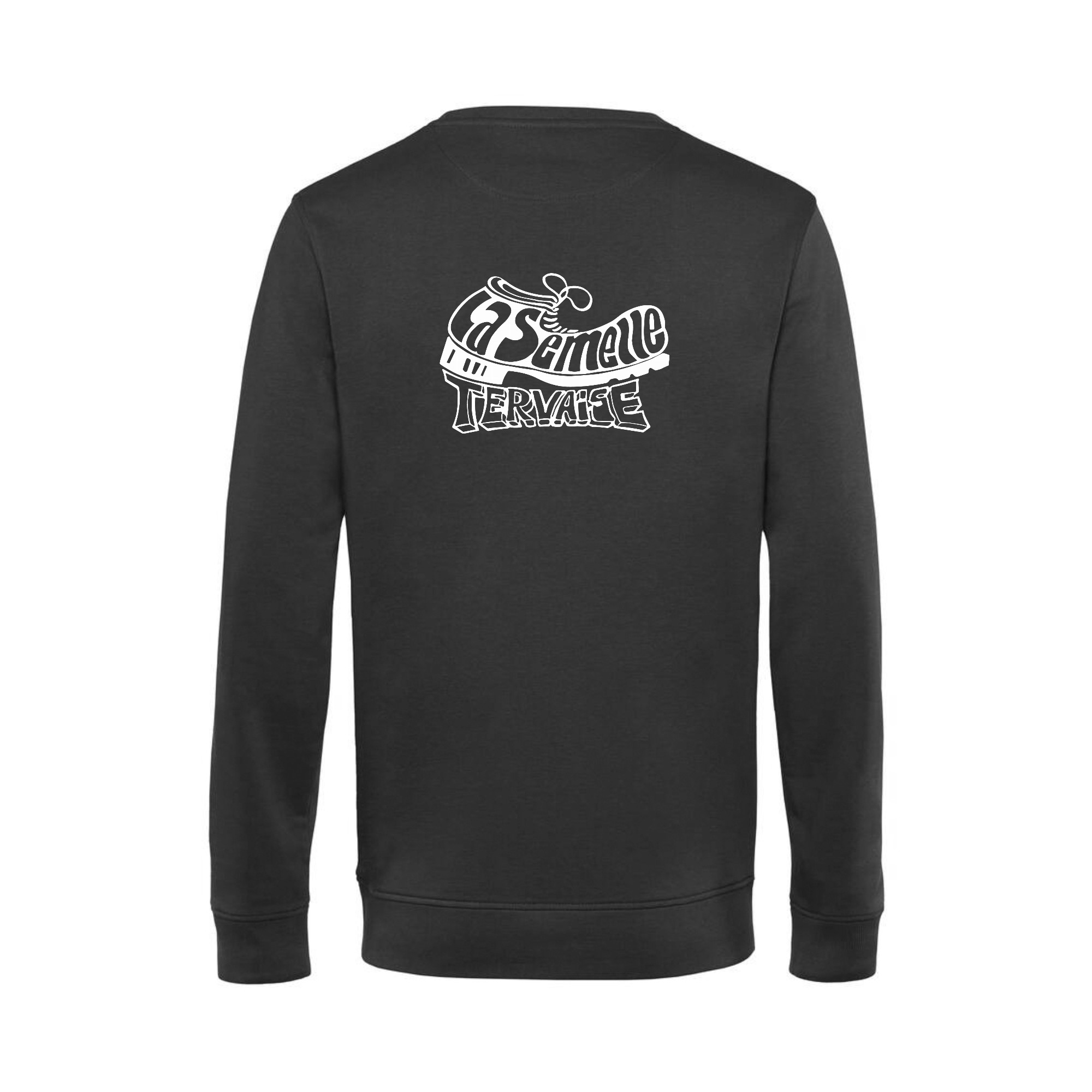 SWEAT COL ROND (femme) - La Semelle Tervaise - Gris Anthracite - BCW01Q – Image 3