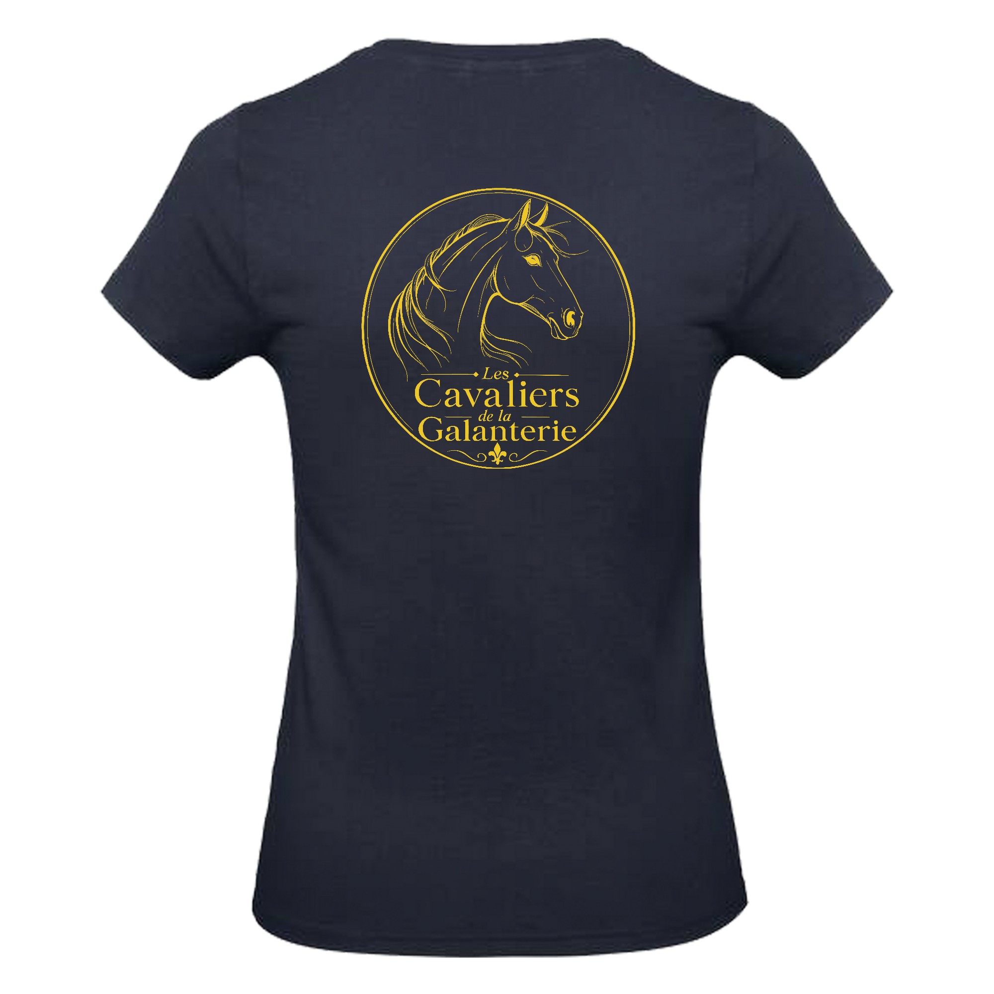 T-SHIRT (femme) - Les Cavaliers de la Galanterie - Navy - BC04T – Image 3