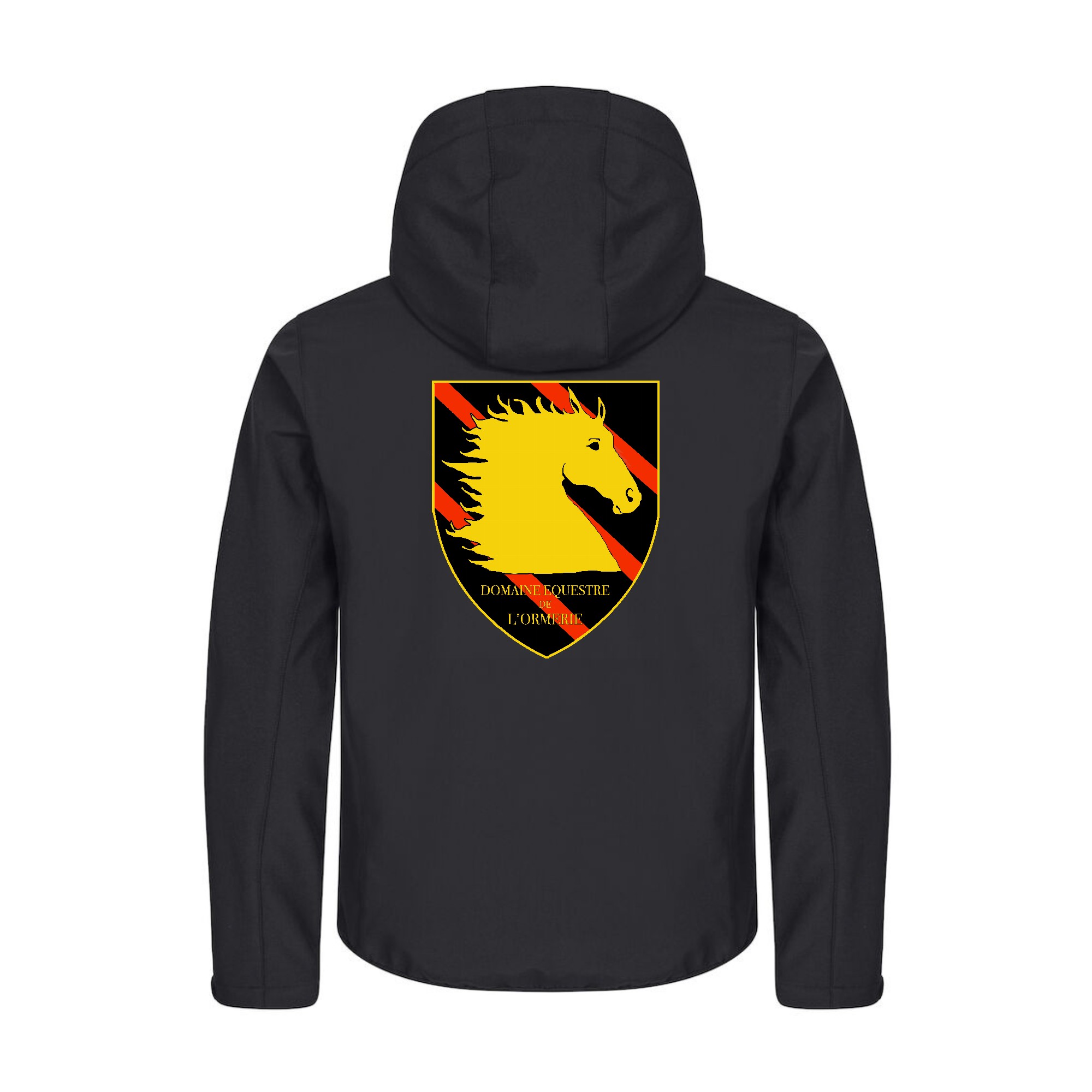 SOFTSHELL "Classic" (homme) - Domaine équestre de l’Ormerie - Noir - 0200912 – Image 3