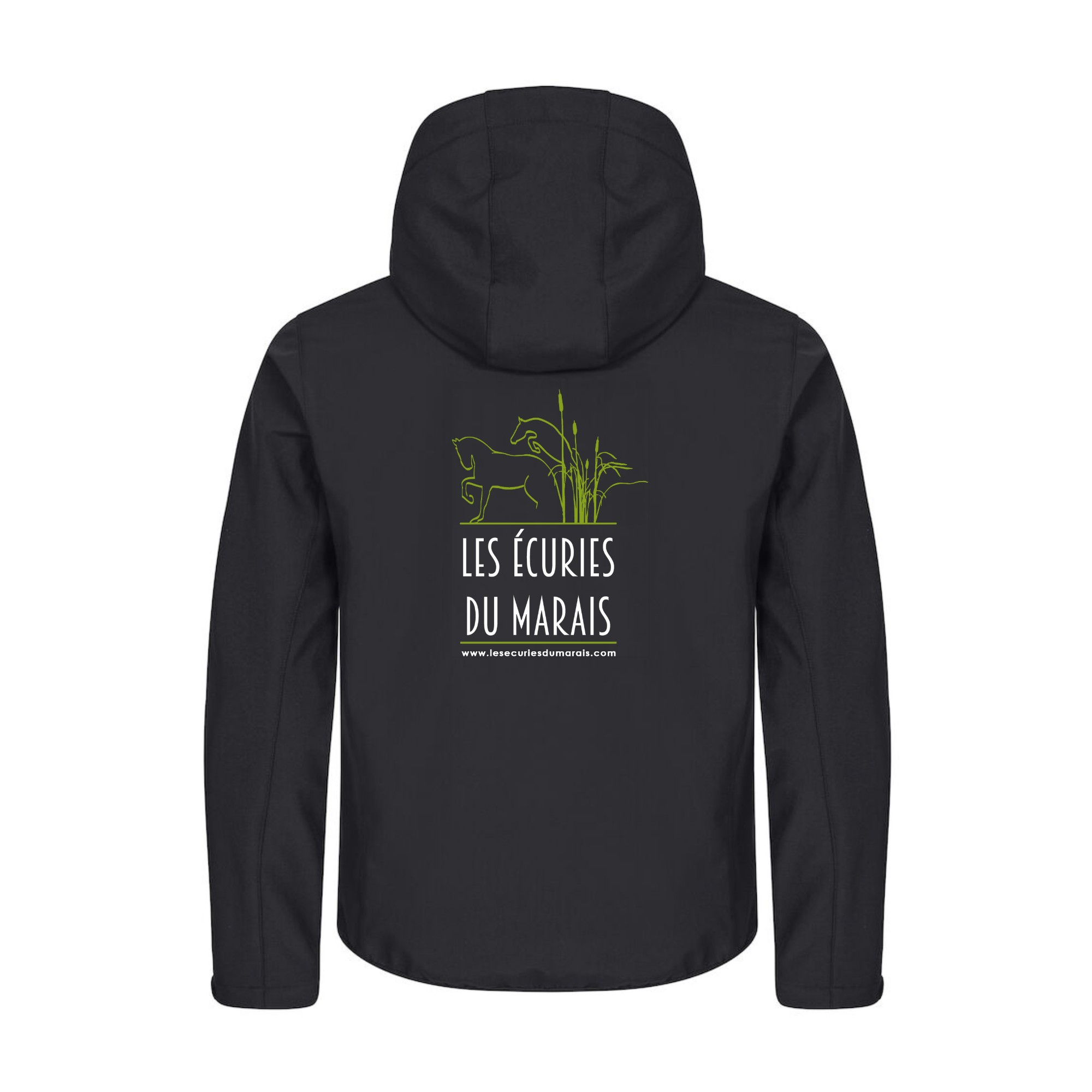 SOFTSHELL "Classic" (homme) - Les Ecuries du Marais - Noir - 0200912 – Image 3