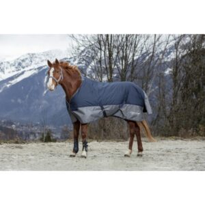 Couverture d'extérieur EQUITHÈME [TYREX 600 D) - Räm's Haff - Marine/Gris - 400917