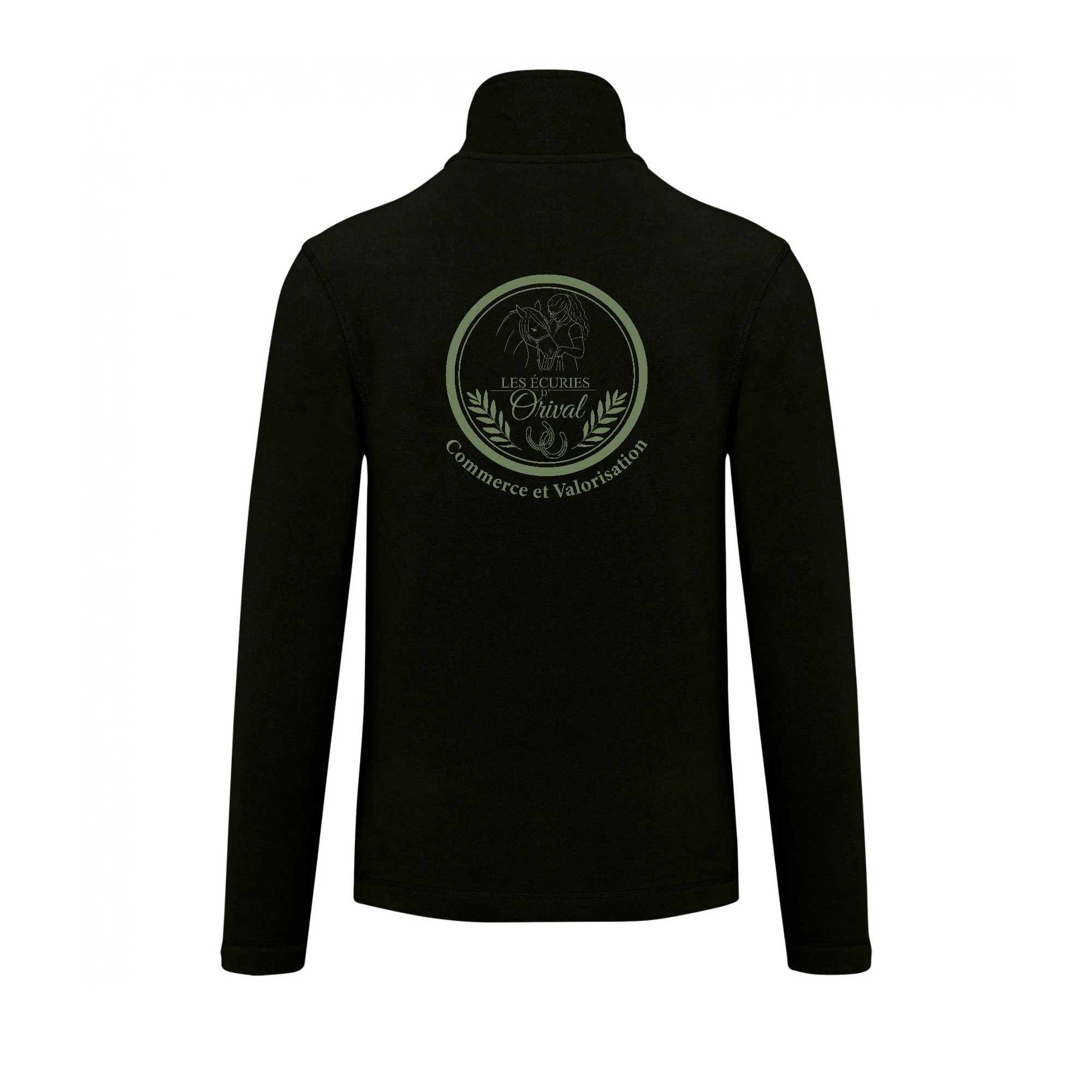 Veste micropolaire zippée (enfant) – SASU LES ECURIES D'ORIVAL - Noir – K920 – Image 3