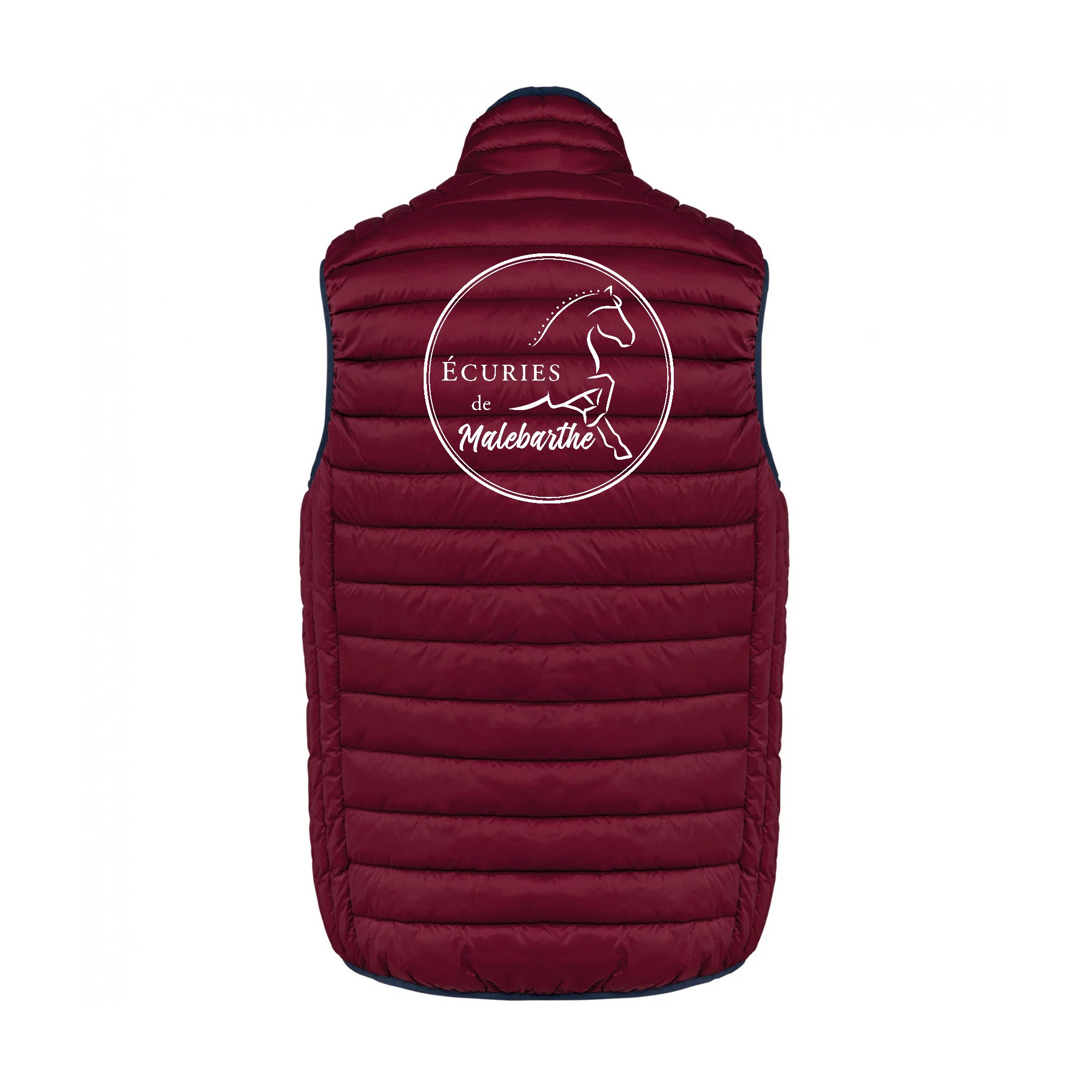 DOUDOUNE SANS MANCHES (homme) - Écuries de Malebarthe - Bordeaux - K6113 – Image 3