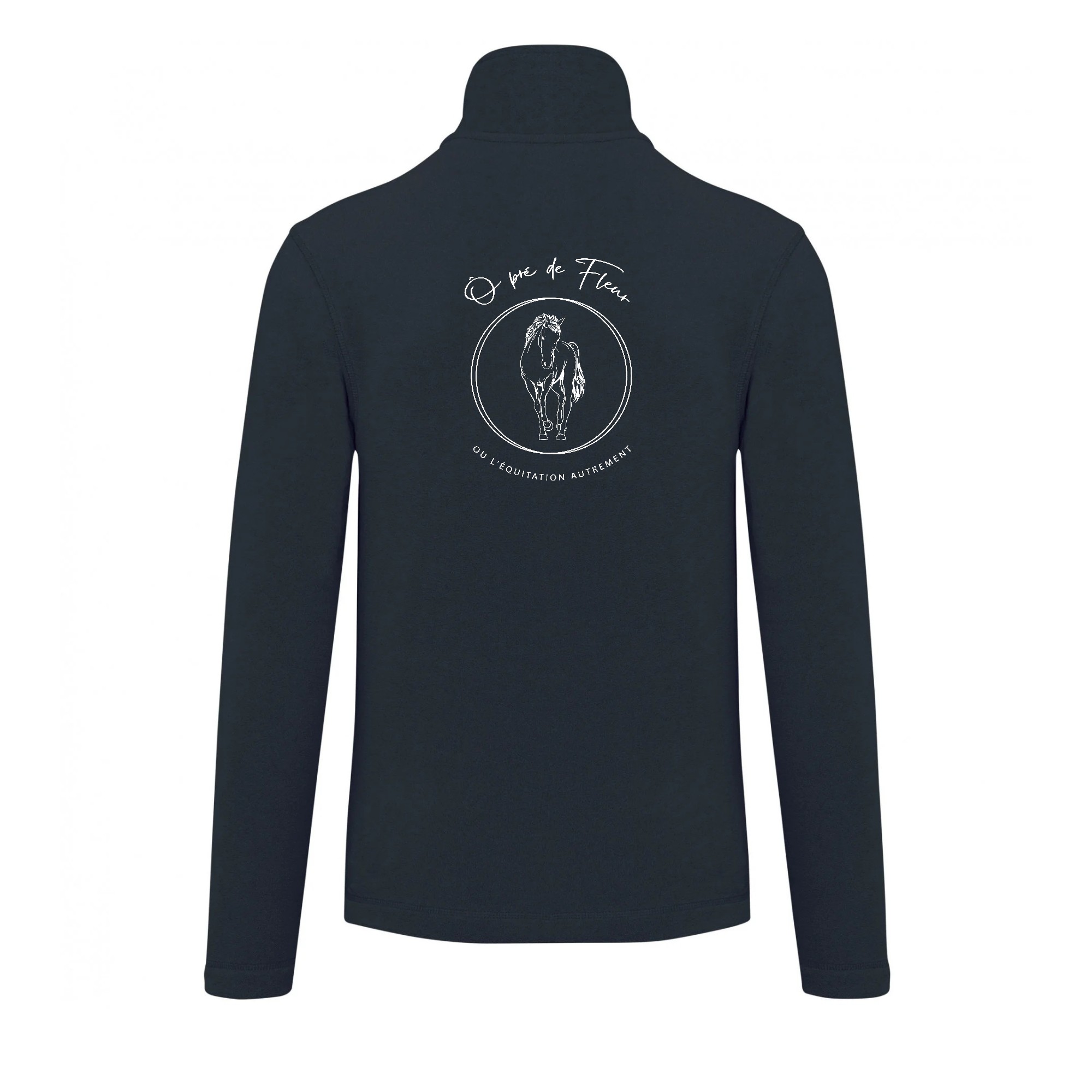 Veste micropolaire zippée (homme) – Ô Pré du Fleur - Navy – K911 – Image 3