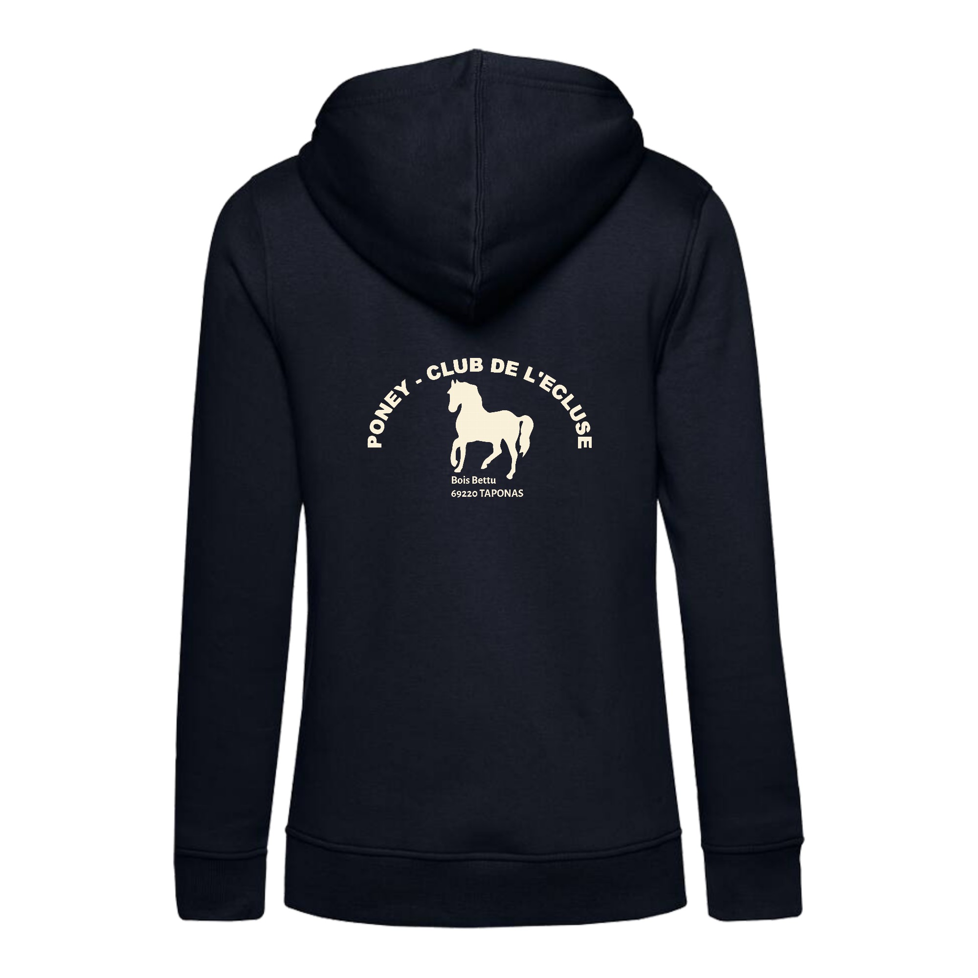 SWEAT A CAPUCHE (femme) – Poney Club de l'Ecluse - BCW34B – Image 3