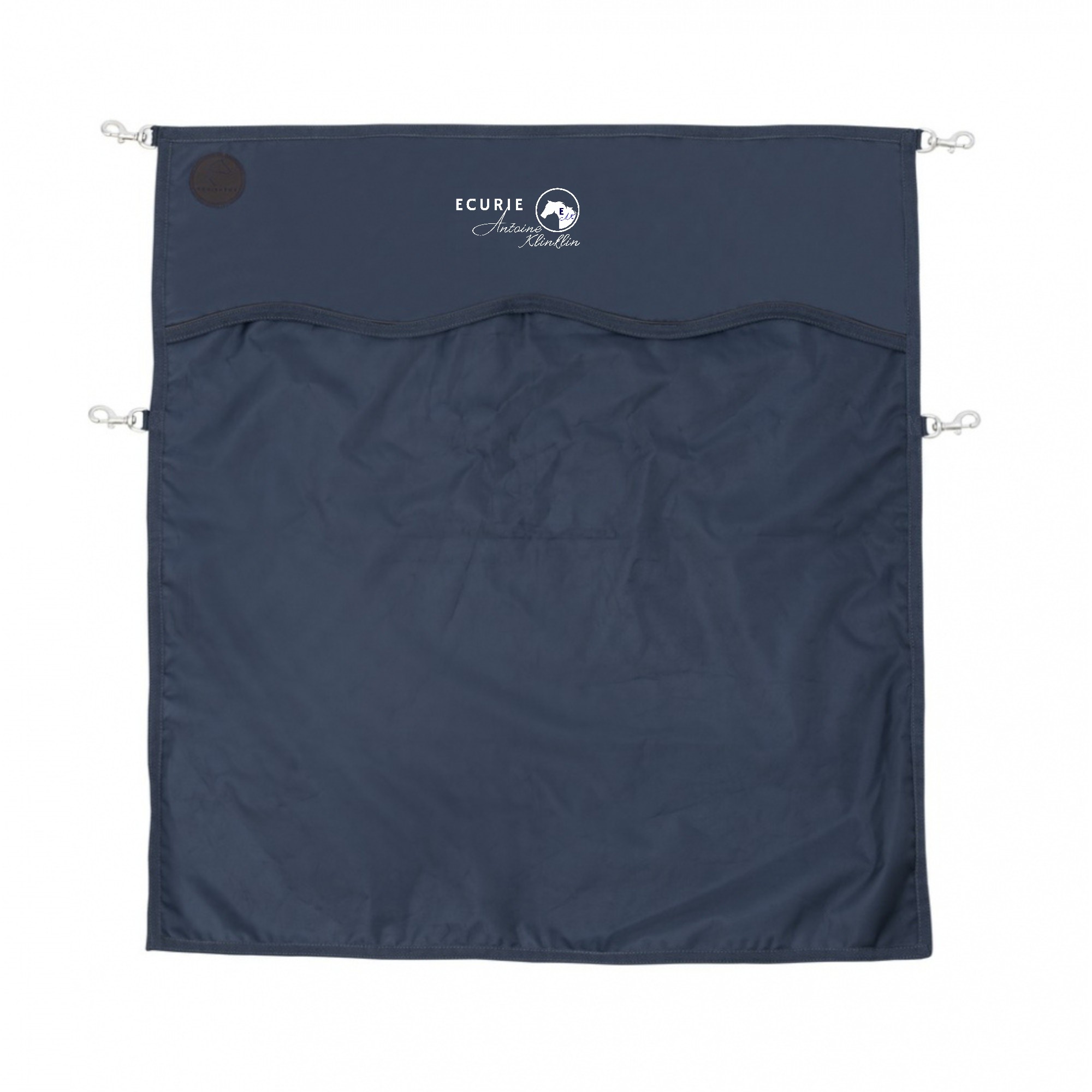 Rideau ou porte de box EQUITHÈME Premium - Ecurie Antoine Klinklin - Navy - RP001