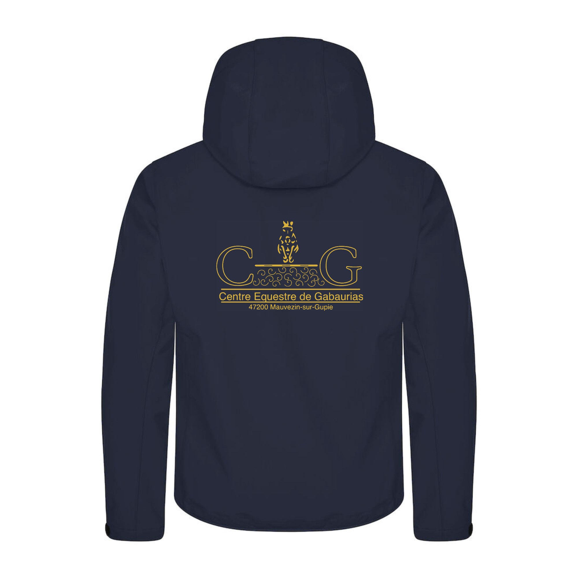 SOFTSHELL "Classic" (homme) - Centre Equestre de Gabaurias - Navy - 0200912 – Image 3
