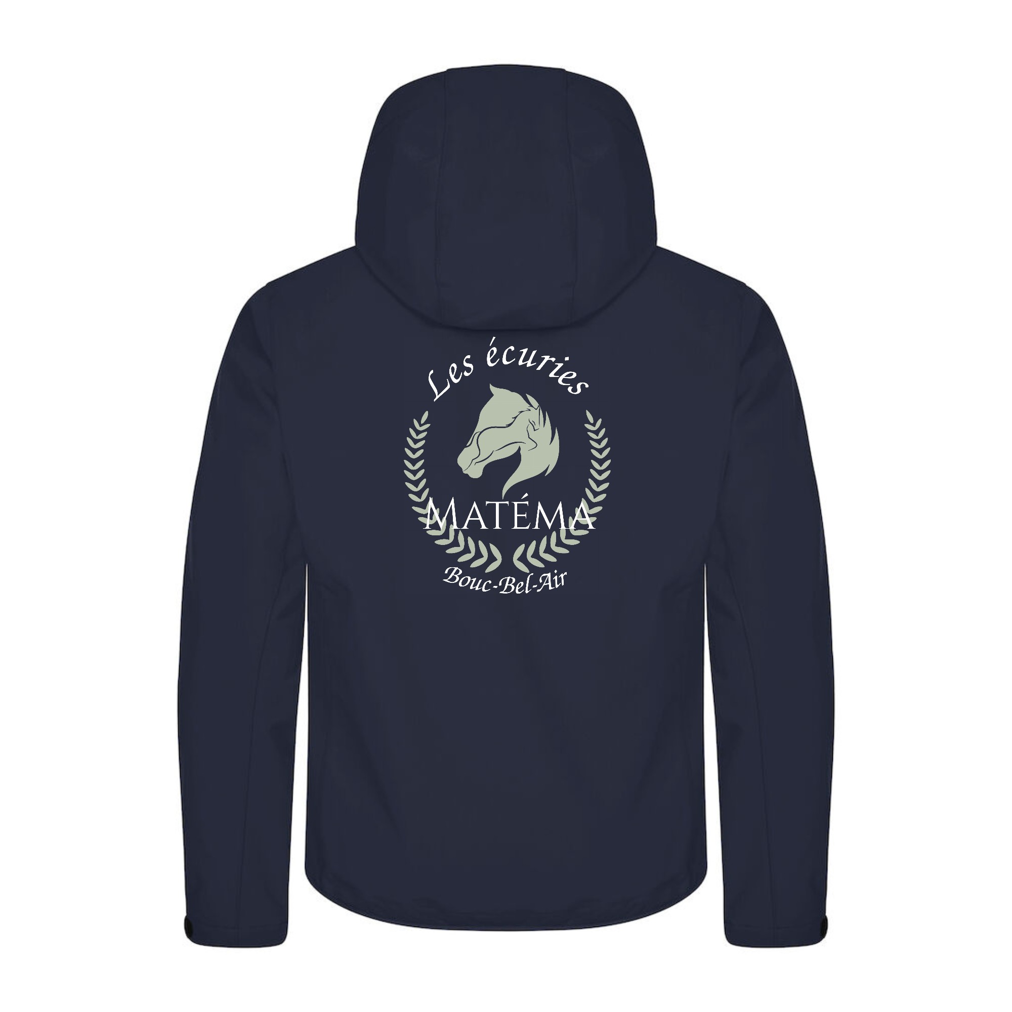 SOFTSHELL "Classic" (homme) - Les écuries Matéma - Noir - 0200912 – Image 3