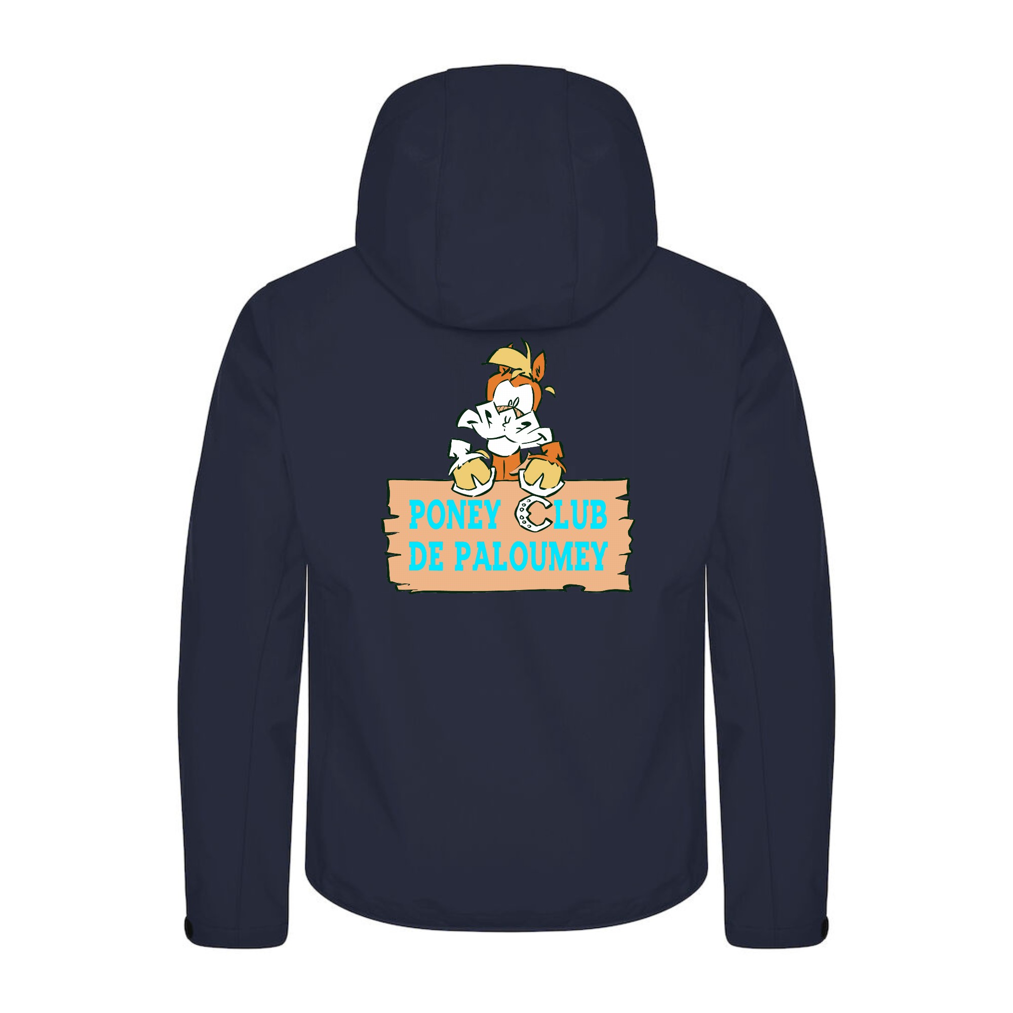 SOFTSHELL "Classic" (homme) - PONEY CLUB DE PALOUMEY - Navy - 0200912 – Image 3