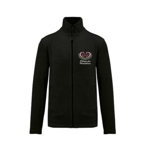 Veste micropolaire zippée (enfant) – Étrier des Monédières - Noir – K920
