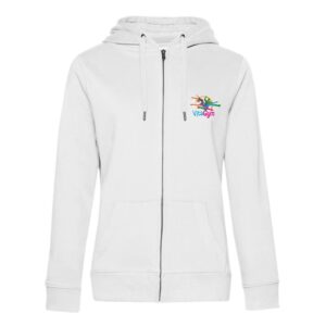 SWEAT ZIPPÉ (femme) - VITAGYM - Blanc - BCW03Q