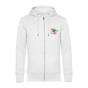 SWEAT ZIPPÉ (enfant) - VITAGYM - Blanc - K455