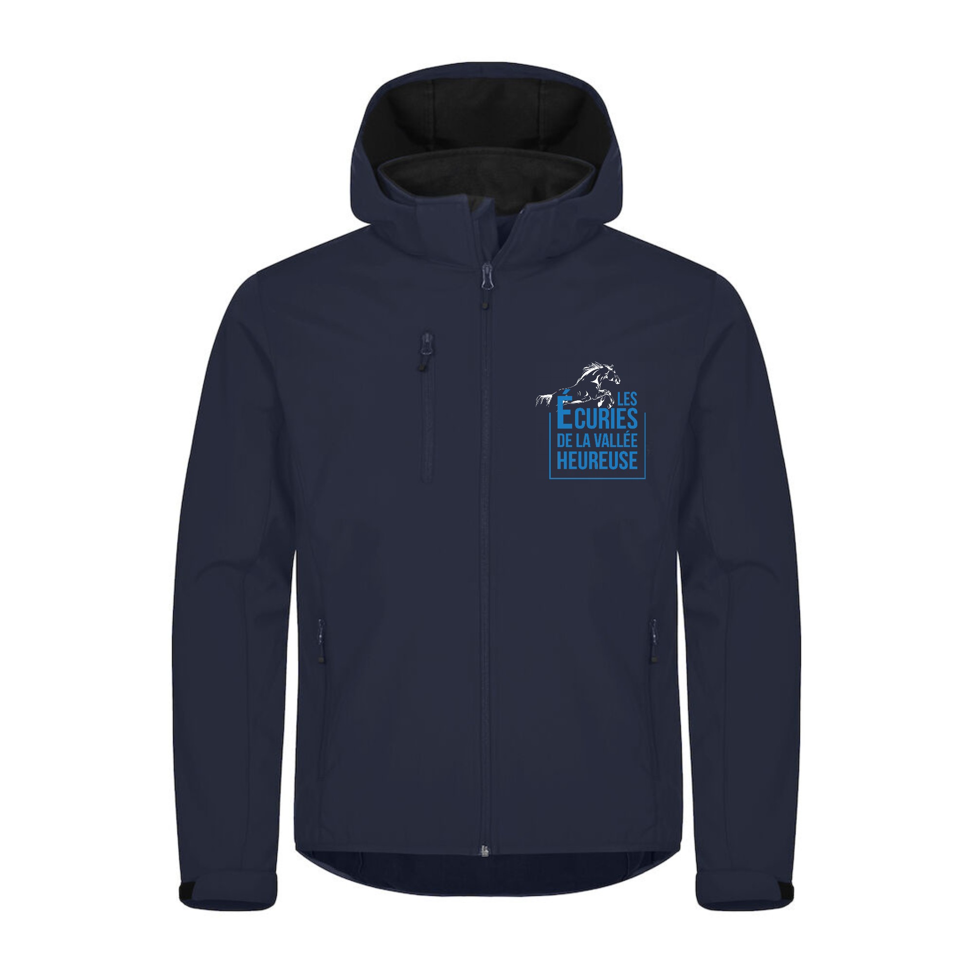 SOFTSHELL "Classic" (homme) - LES ECURIES DE LA VALLEE HEUREUSE / EVH FORMATION - Navy - 0200912