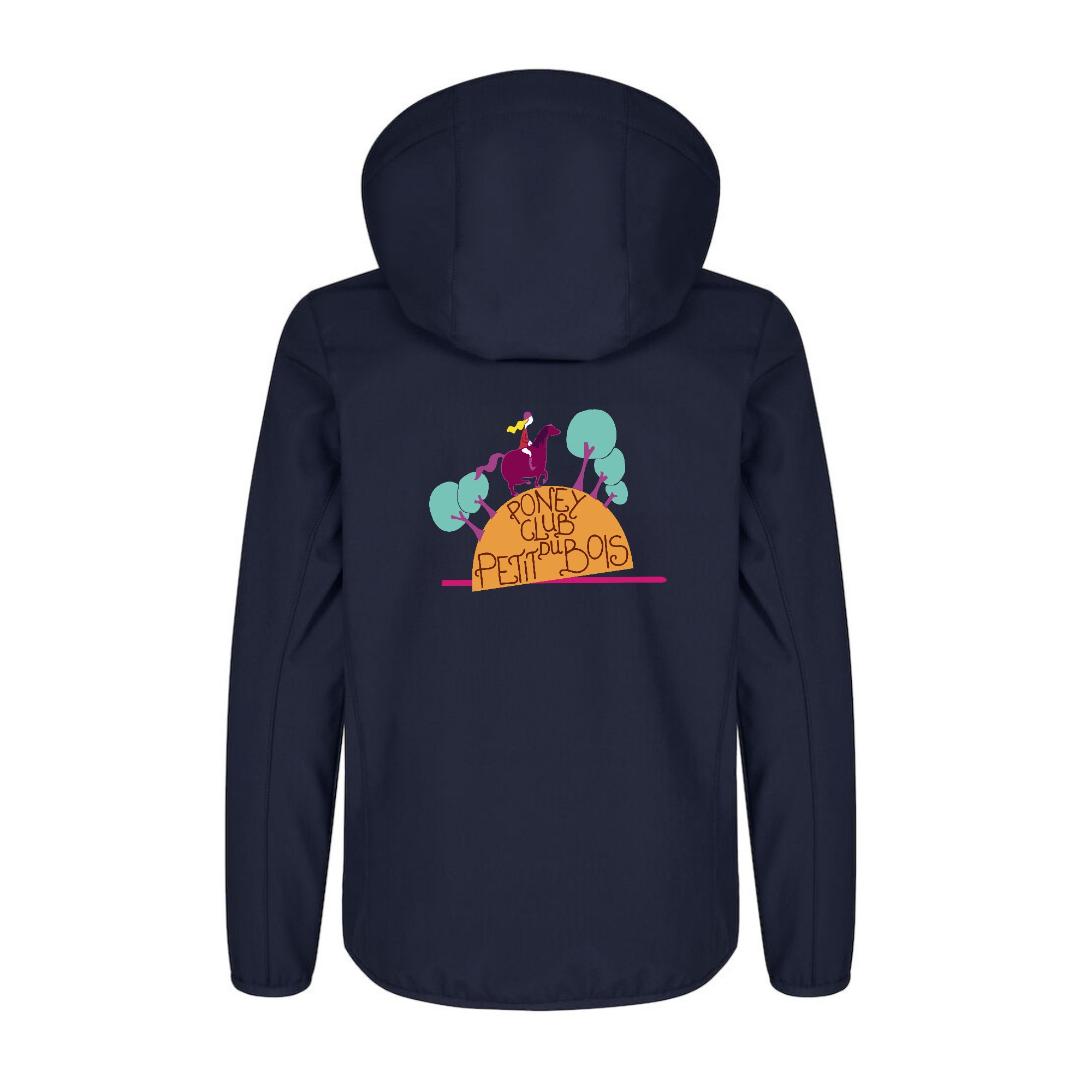 SOFTSHELL "Classic" (enfant) - Association Passion Poneys - Navy - 0200909 – Image 3
