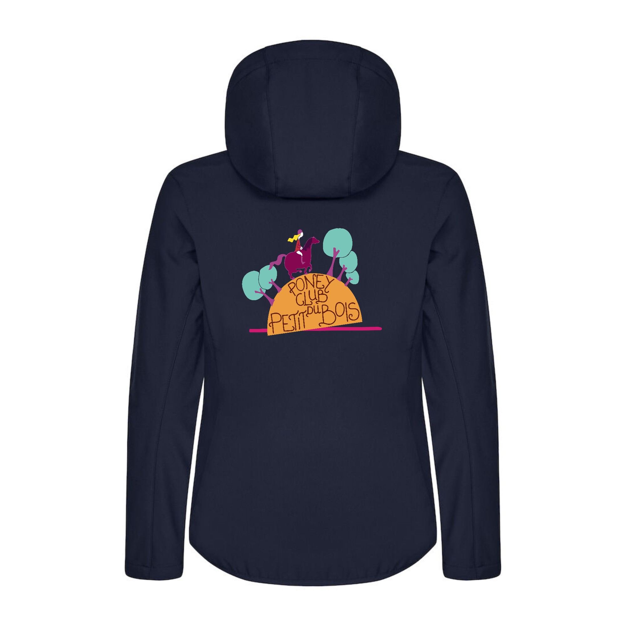 SOFTSHELL "Classic" (femme) - Association Passion Poneys - Navy - 0200917 – Image 3