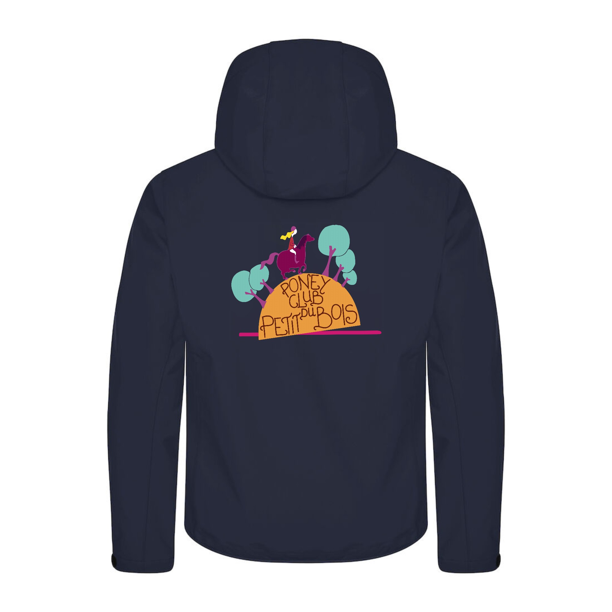 SOFTSHELL "Classic" (homme) - Association Passion Poneys - Navy - 0200912 – Image 3