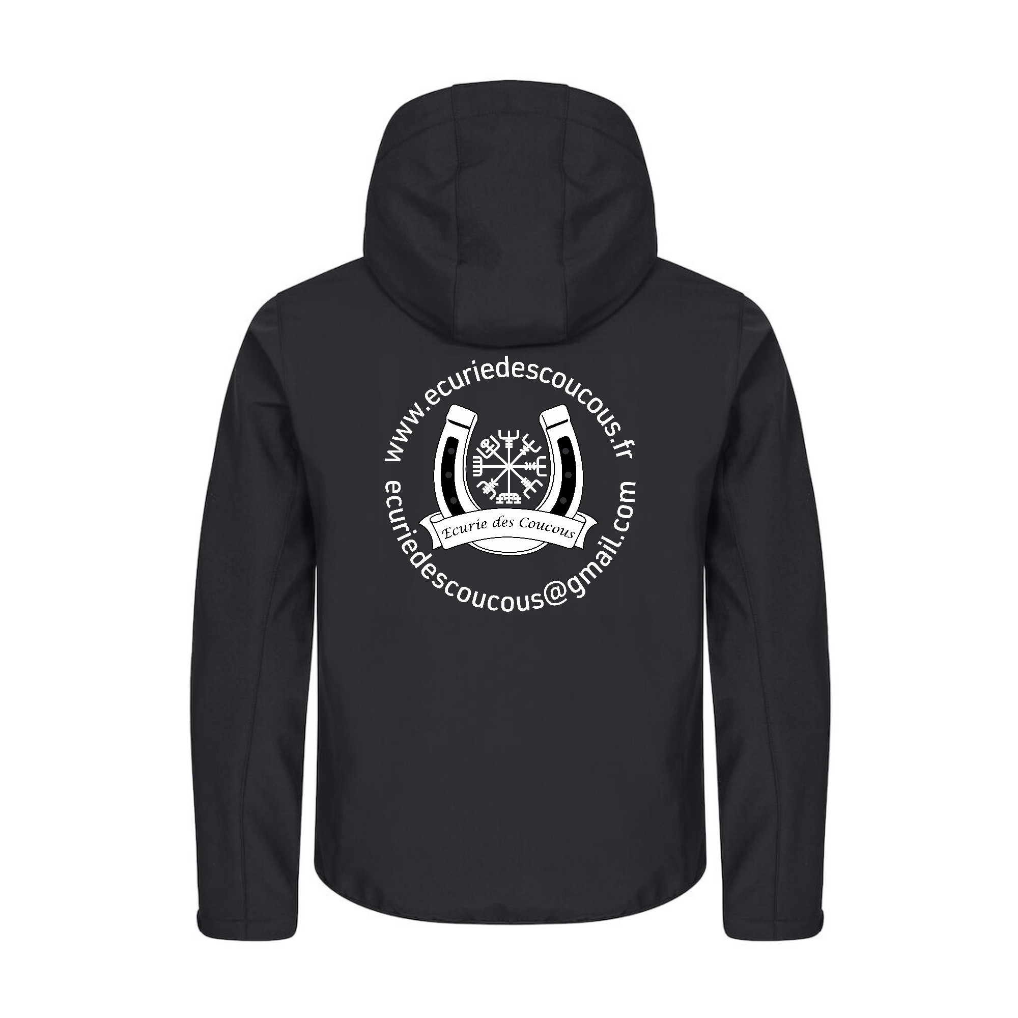 SOFTSHELL "Classic" (homme) - Écurie des Coucous - Noir - 0200912 – Image 3
