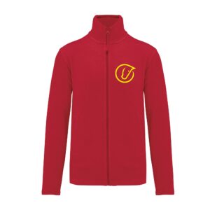 SWEAT ZIPPE SANS CAPUCHE (femme) - Centre Equestre Poney-Club d'Orléans - Rouge - 021039