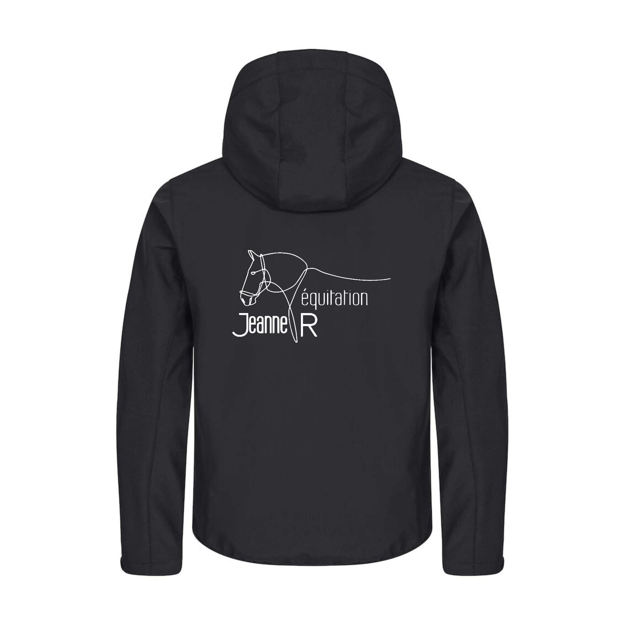 SOFTSHELL "Classic" (homme) - Ecurie Jeanne Rapp - Noir - 0200912 – Image 3