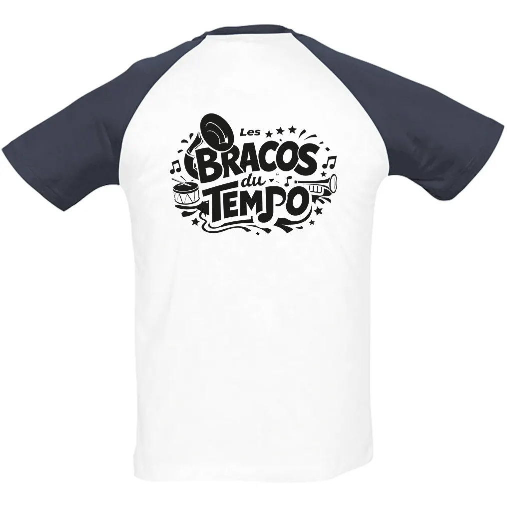 T-SHIRT FUNKY (homme) - Harmonie Municipale de la Ferté Saint Aubin - Navy/Blanc - 11190 – Image 7