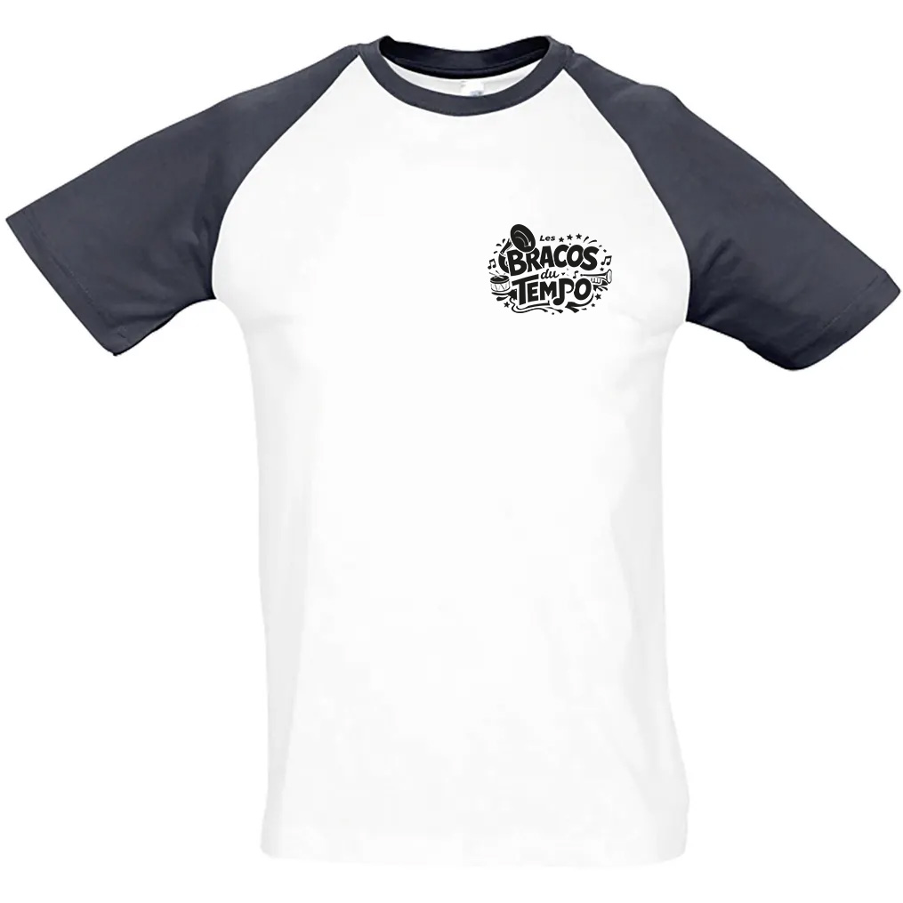 T-SHIRT FUNKY (homme) - Harmonie Municipale de la Ferté Saint Aubin - Navy/Blanc - 11190 – Image 4