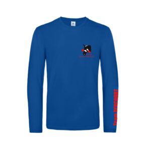 T-SHIRT manche longue (homme) - Écurie Karine Dercourt - Bleu roi - BC07T