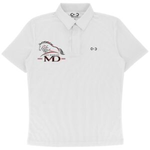Polo de concours Riding World Romain (Homme) - Les écuries MD - Blanc - 962129