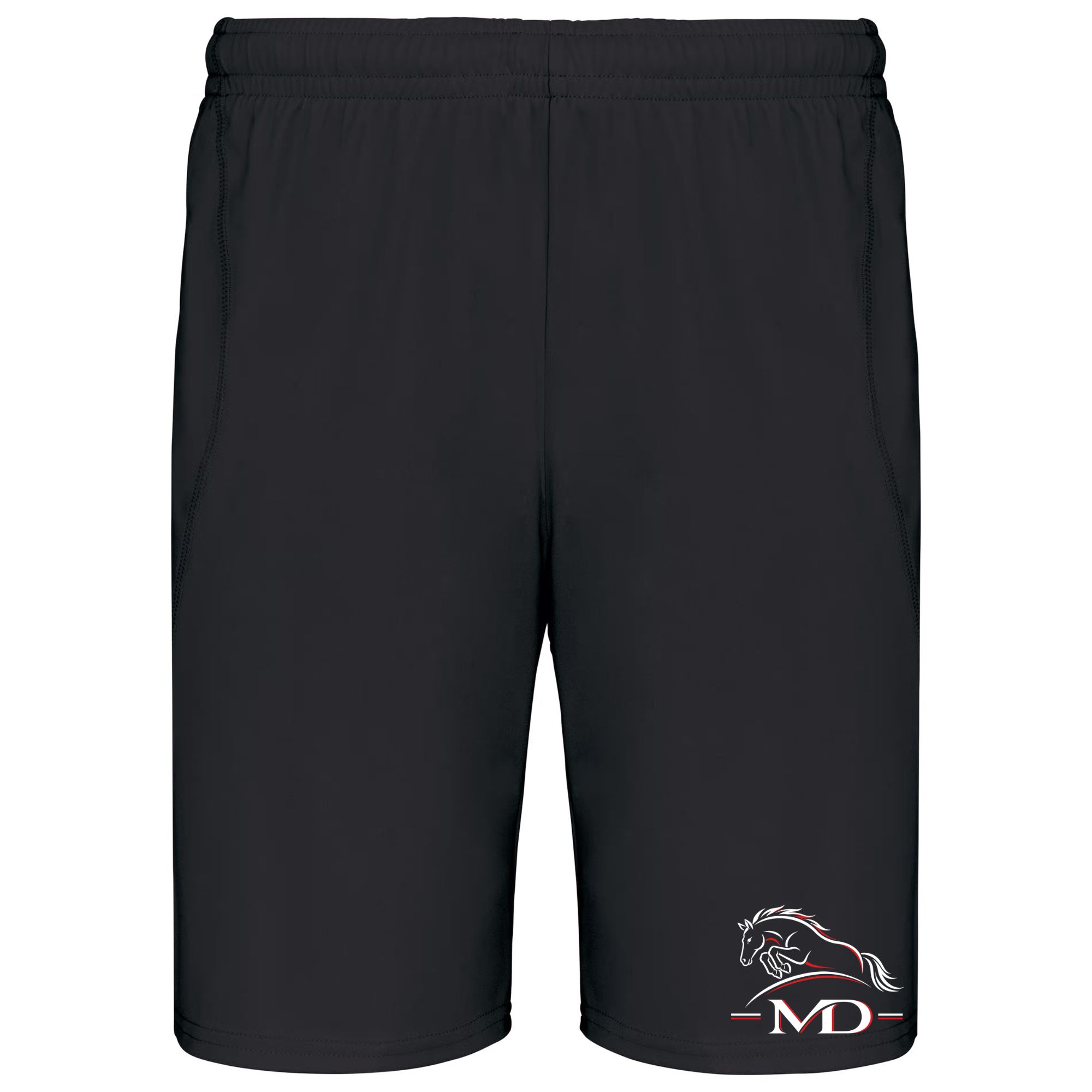 SHORT DE SPORT (adulte) - Les écuries MD - Noir - PA101