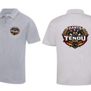 POLO Respirant (enfant) - DARTS TENDU CLUB - Gris chiné - JC040J