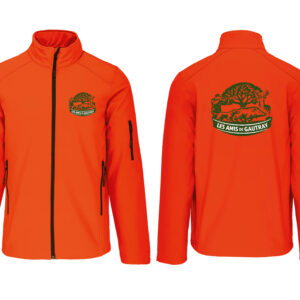 SOFTSHELL sans capuche (homme) – Les Amis de Gautray - Orange fluo - K401