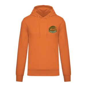 Sweat avec capuche et poche kangourou (homme) - Les Amis de Gautray - orange - K4027