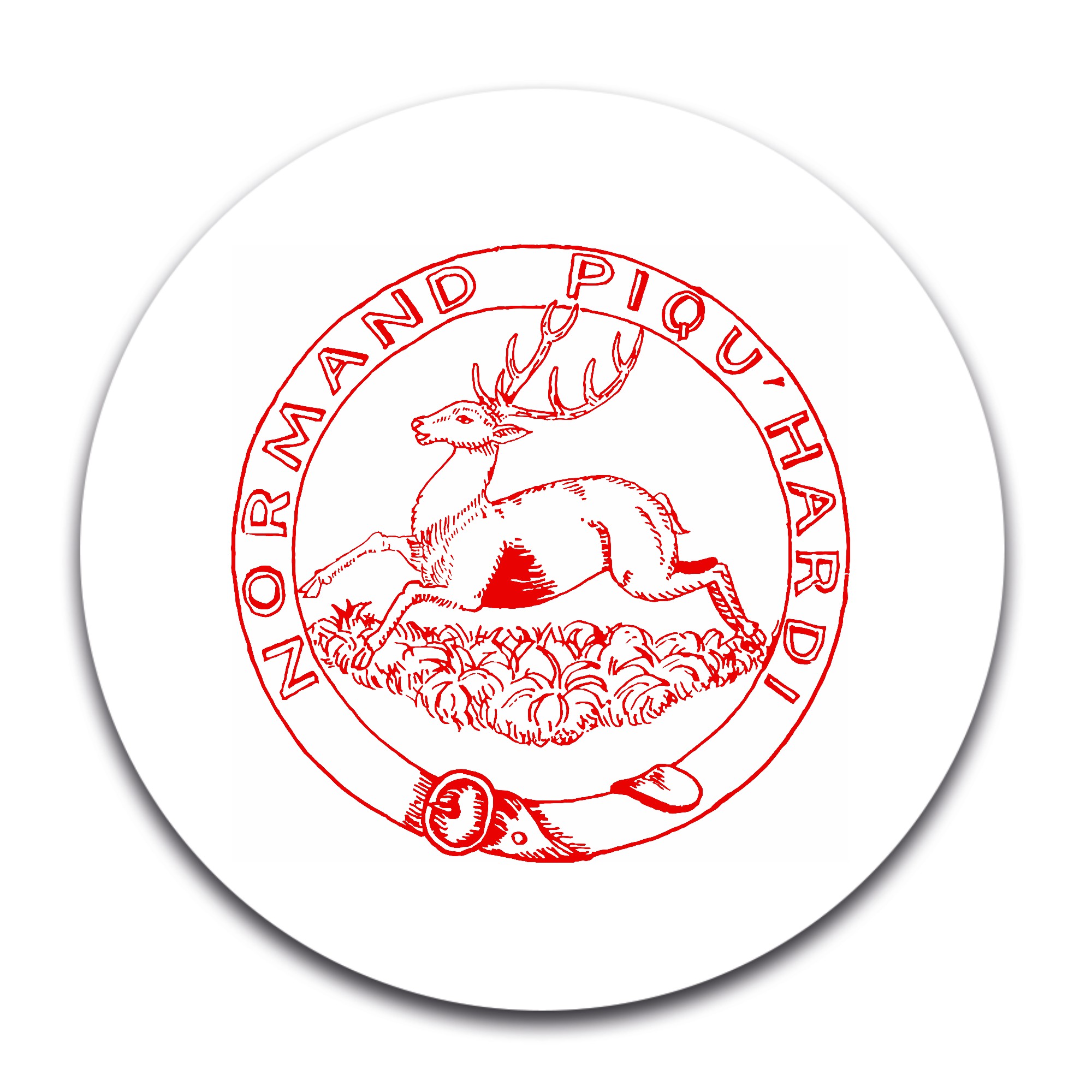 STICKER ROND - Association de vénerie du pavillon - STI001