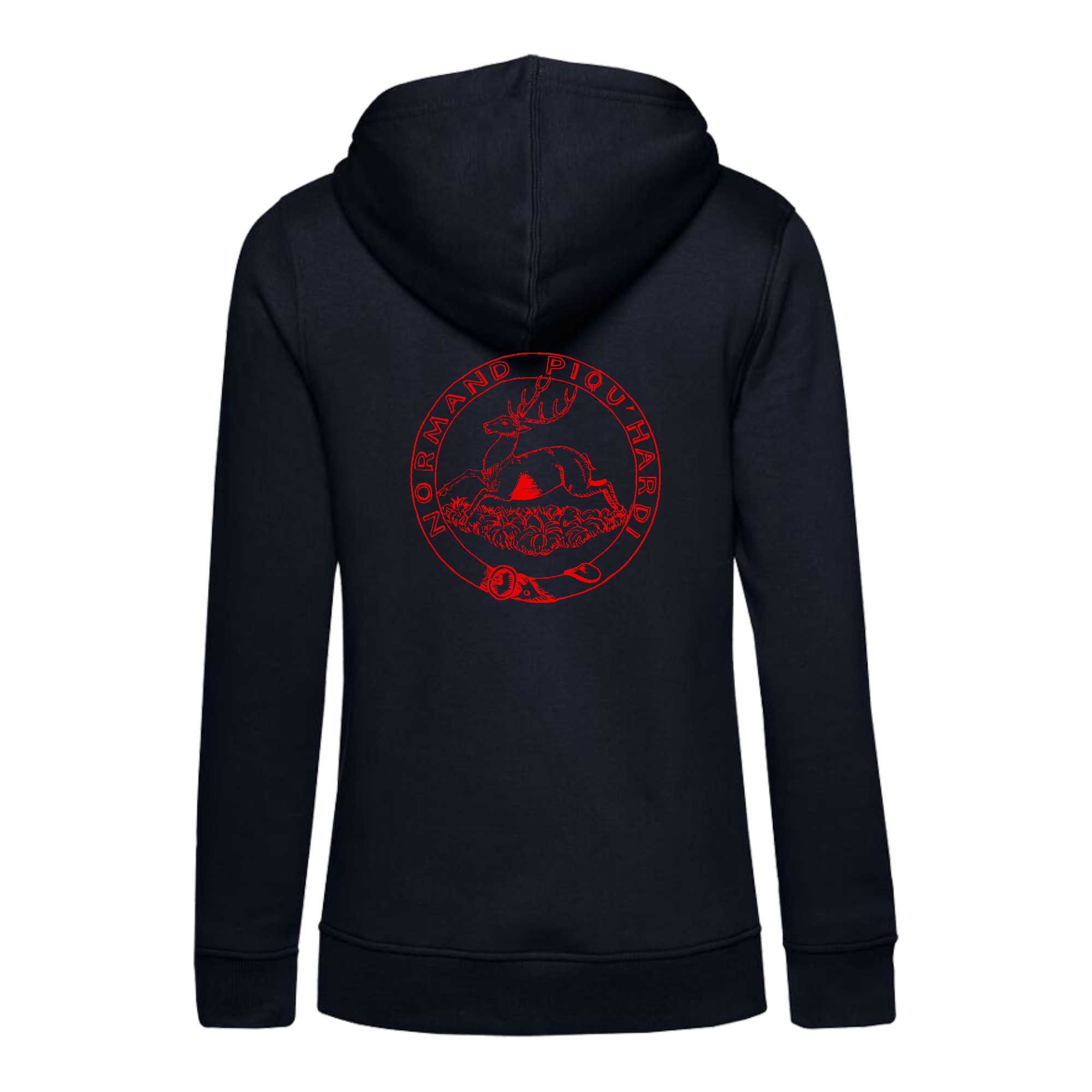 SWEAT A CAPUCHE (femme) – Association de vénerie du pavillon - Navy - BCW34B – Image 3