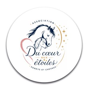 STICKER ROND - Du cœur aux étoiles - STI001