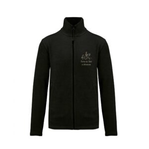 Veste micropolaire zippée (femme) – Écurie du Clos d’Amarante - Noir – K907