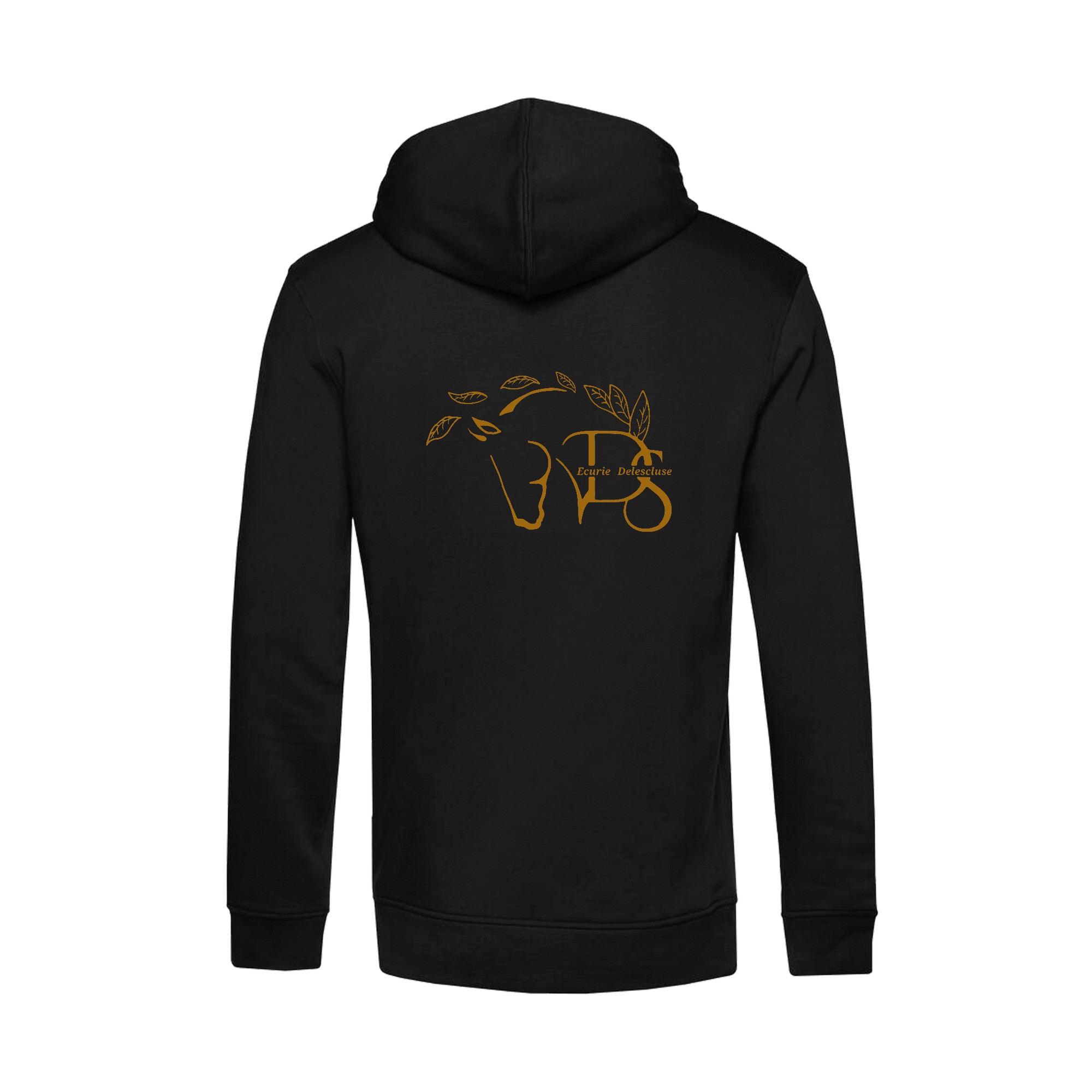 SWEAT A CAPUCHE (homme) - Les écuries Delescluse - Noir - BCU33B – Image 3