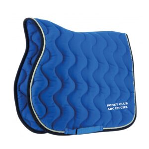 Tapis de selle EQUITHÈME "Polyfun" - Poney Club Arc en Ciel - Bleu roi - 20444