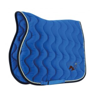 Tapis de selle EQUITHÈME "Polyfun" - centre équestre de la sauvagerie - Bleu roi - 20444