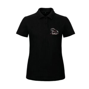 POLO (femme) - Les écuries MD - Noir - BCI1F