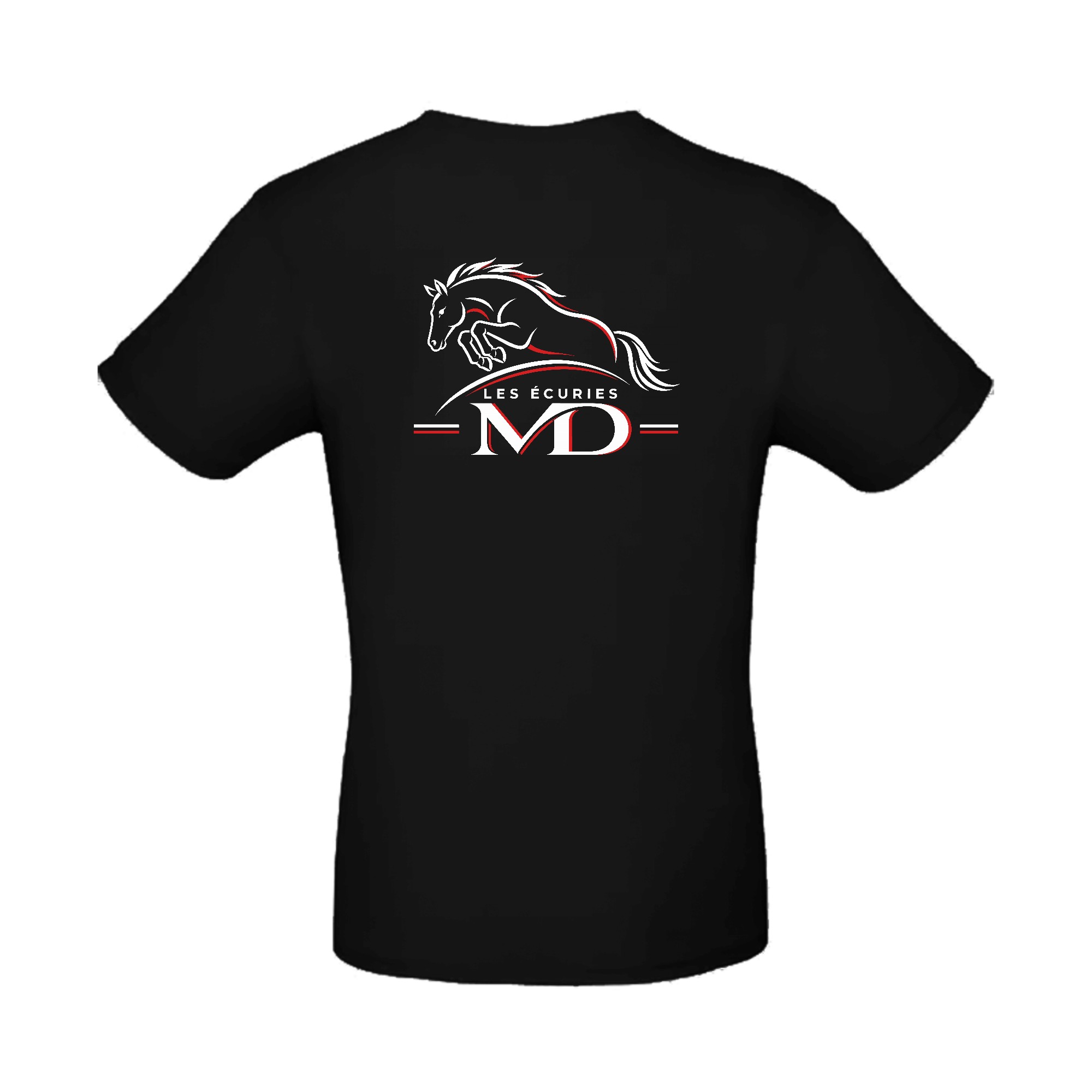 T-SHIRT (enfant) - Les écuries MD - Noir - BC03TK – Image 3