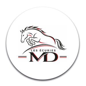 STICKER ROND – Les écuries MD – STI001