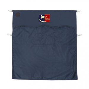 Rideau ou porte de box EQUITHÈME Premium - LES CAVALIERS DES TROIS FONTAINES - Navy - RP001