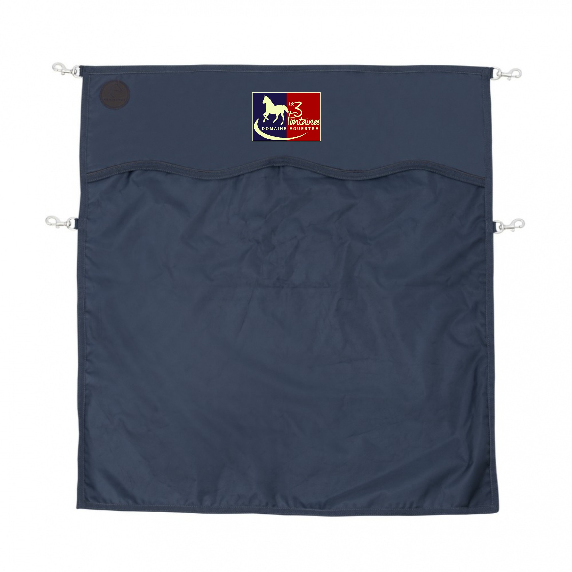 Rideau ou porte de box EQUITHÈME Premium - LES CAVALIERS DES TROIS FONTAINES - Navy - RP001
