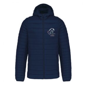 DOUDOUNE AVEC MANCHES ET CAPUCHE (homme) - Du cœur aux étoiles - Navy - K6110