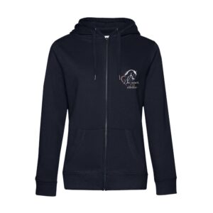 SWEAT ZIPPÉ (femme) - Du cœur aux étoiles - Navy - BCW03Q